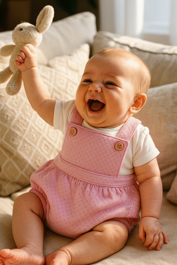 Llamas Jacquard Romper in Lilac