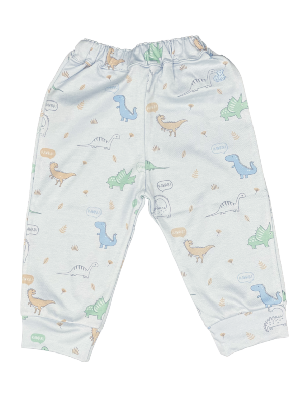 Dino Print Trousers in Blue