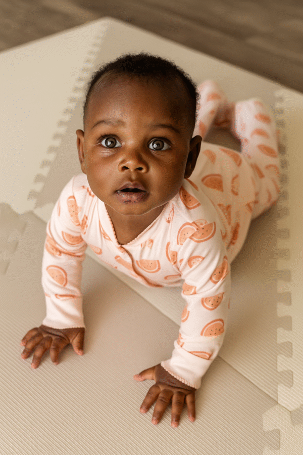 Watermelons Print Sleepsuit Pink
